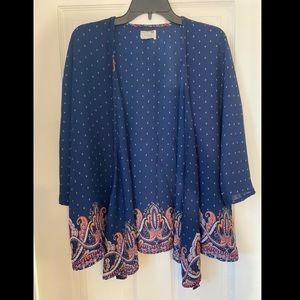 Navy Kimono Cardigan